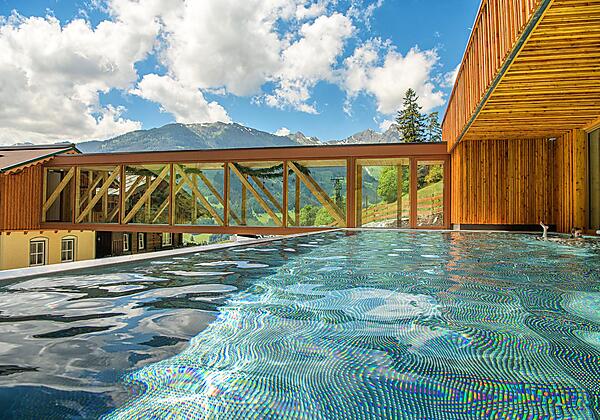 Ausblick Pool Sommer