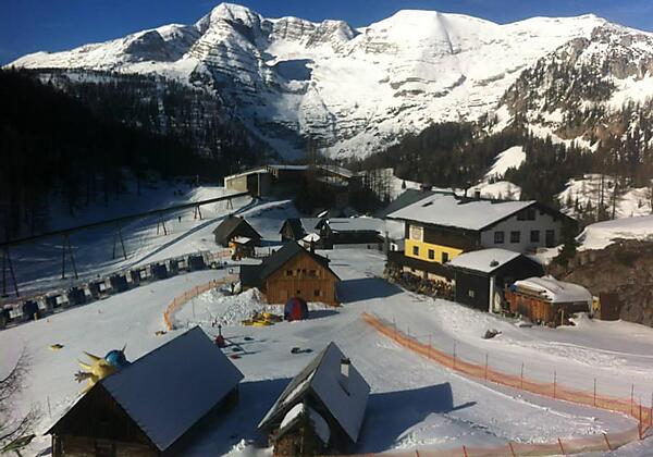 Sonnalm mitten im Skigebiet