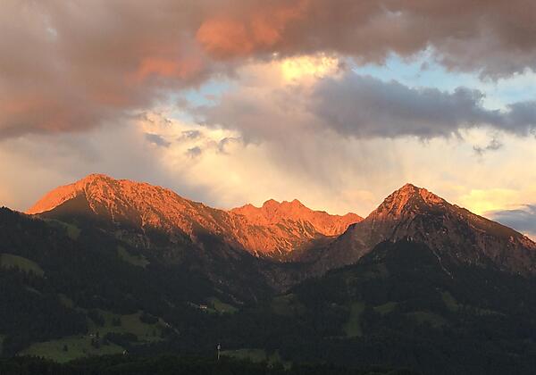 Nebelhorngruppe vom Balkon