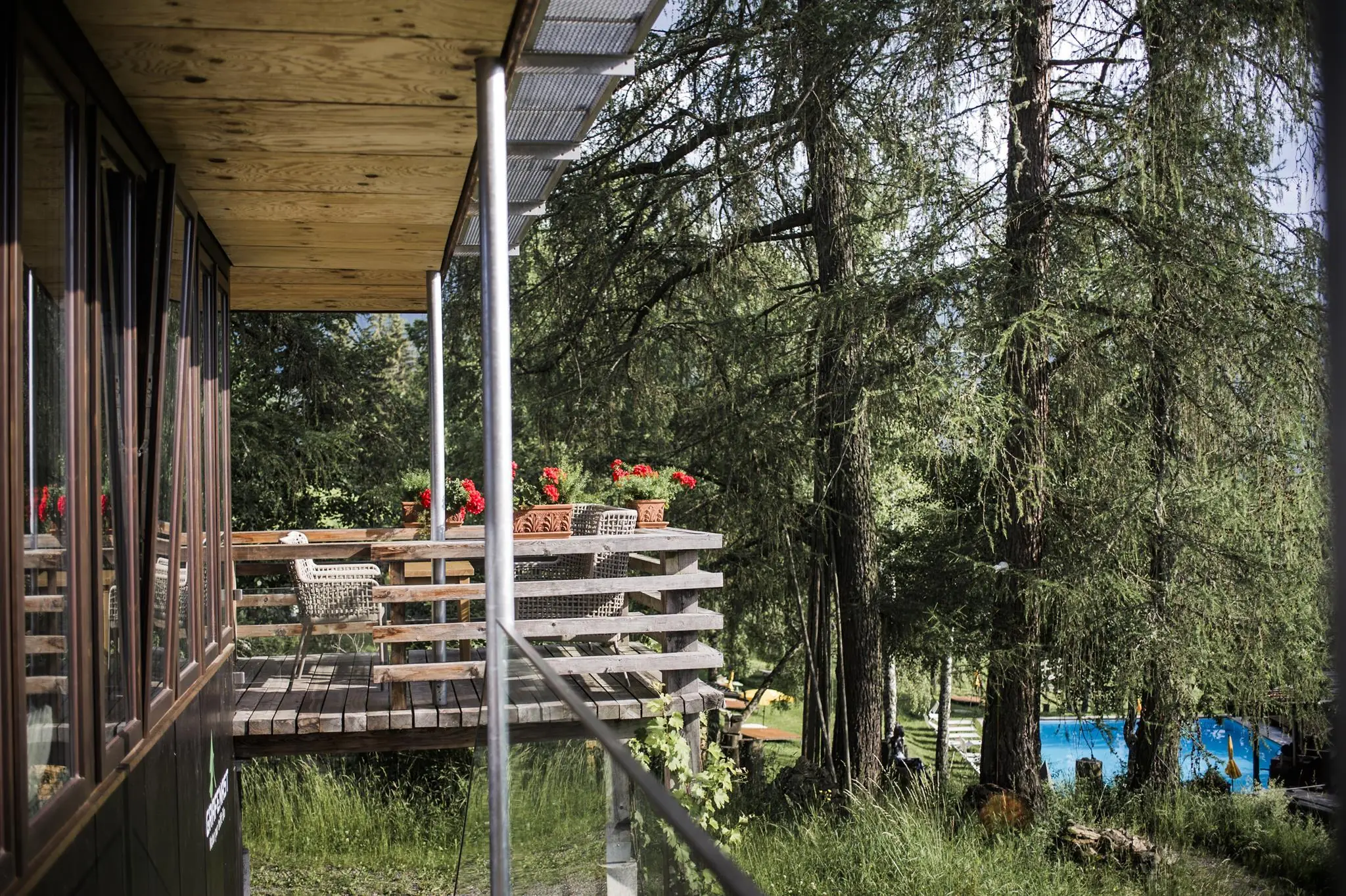 Natur-Freibad im Sommer