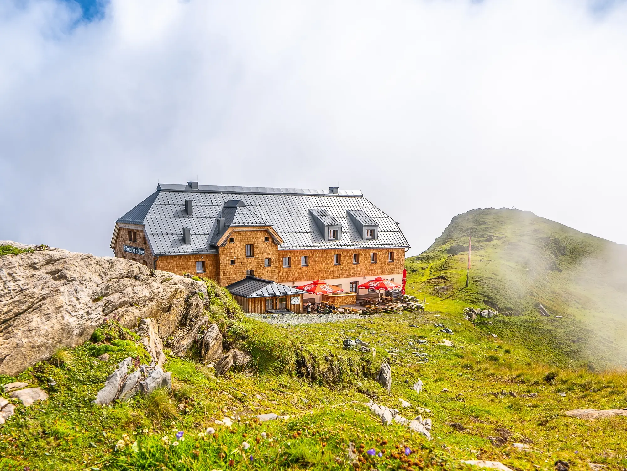 Blick auf die Krefelder Hütte