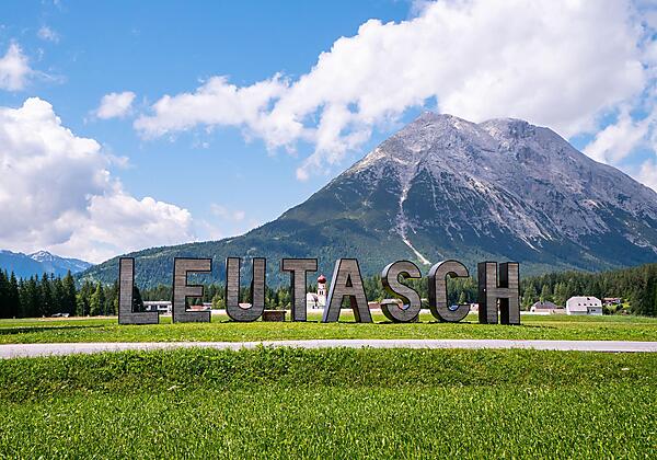 Leutasch-Schriftzug