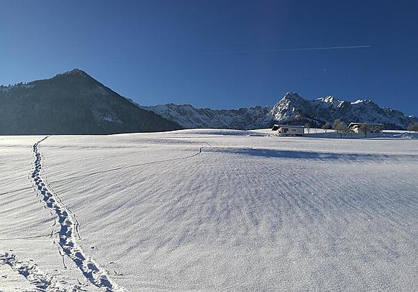 Schneeschuhwandern direkt vom Haus