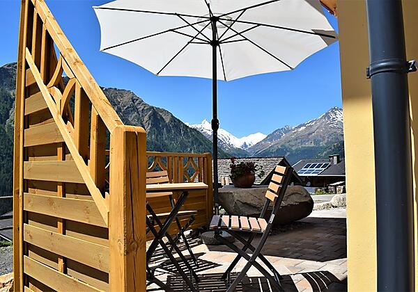 Terrasse mit Grossglocknerblick