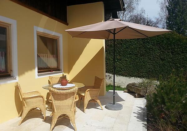 Terrasse im chalet Tyrol in Fügen im Zillertal