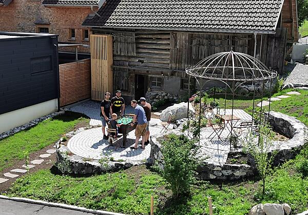 Kräutergarten mit Pavillion