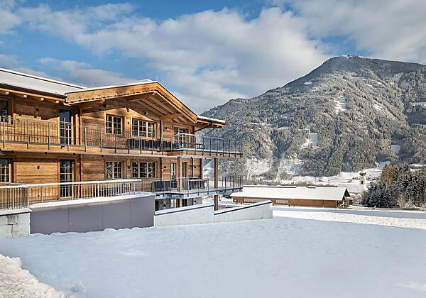 Hausansicht Winter_Chalet WildRuh_Ried im Zillerta