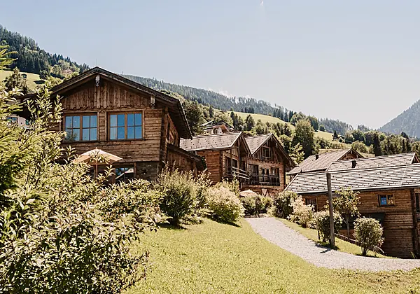 Almdorf in Sankt Johann im Pongau in Österreich