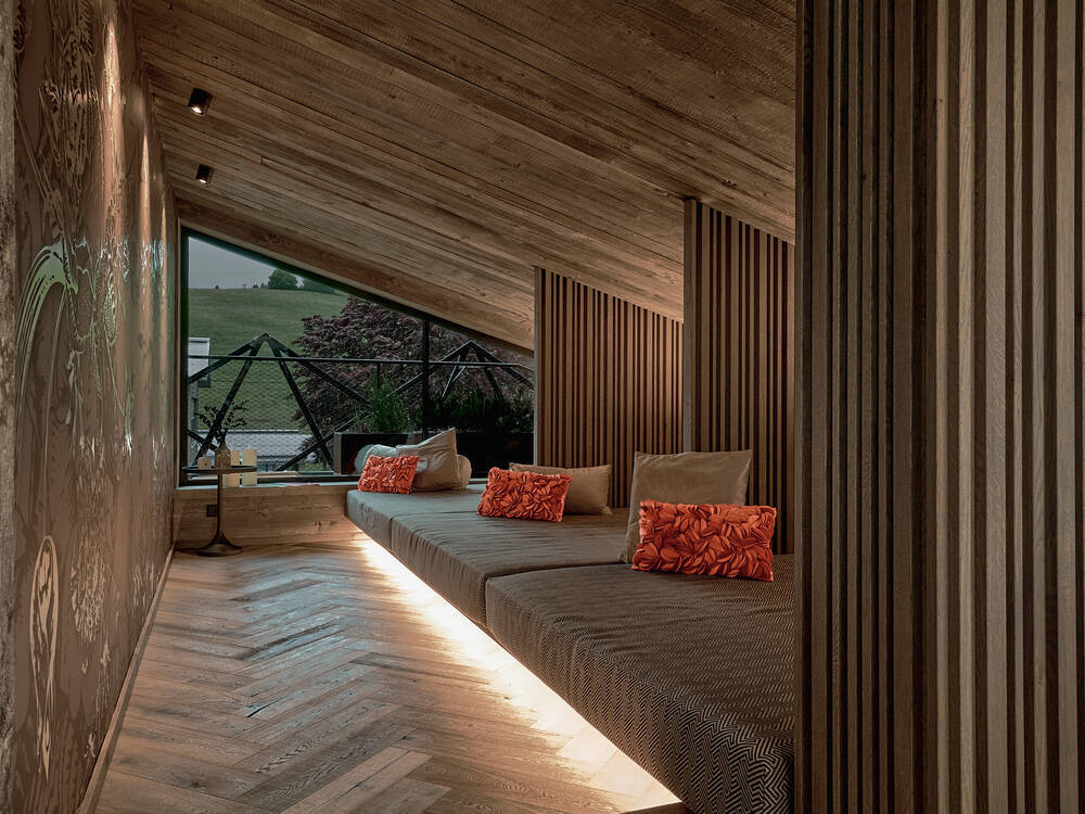 Kuschelkojen im Wellnesshotel die HOCHKÖNIGIN im TIARA SPA aodults only in Maria Alm im Salzburger L