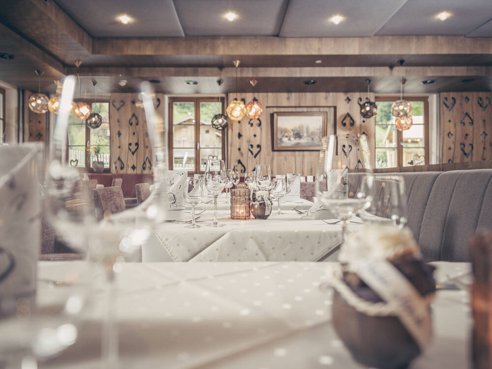 Das Restaurant im Hotel Dorfwirt Lenz in See