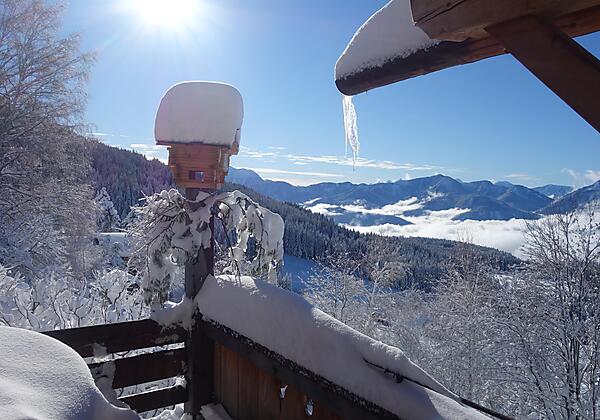 Der Winter auf der Mirnock Hütte