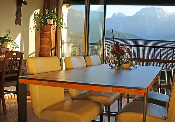 Traumhafter Bergblick aus dem Apartment Eckstoa