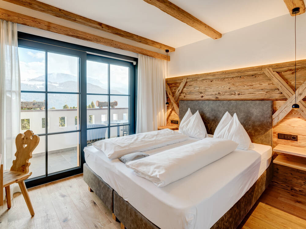 Ein Komfortzimmer in der Pension Hotel Gasser in Villanders