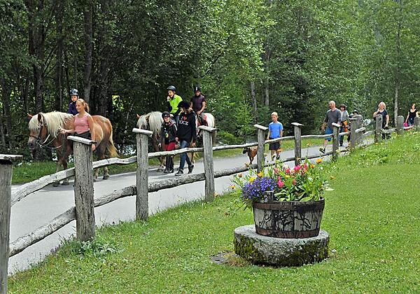Wanderung mit Pferden vom Stempfhof
