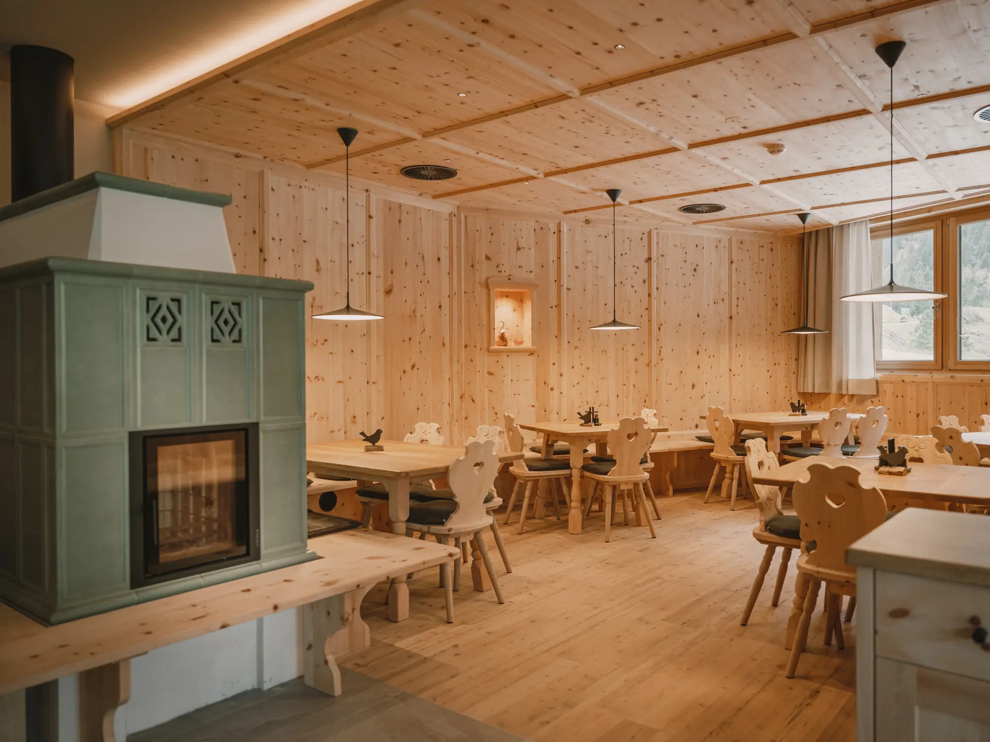 Essen am Kamin