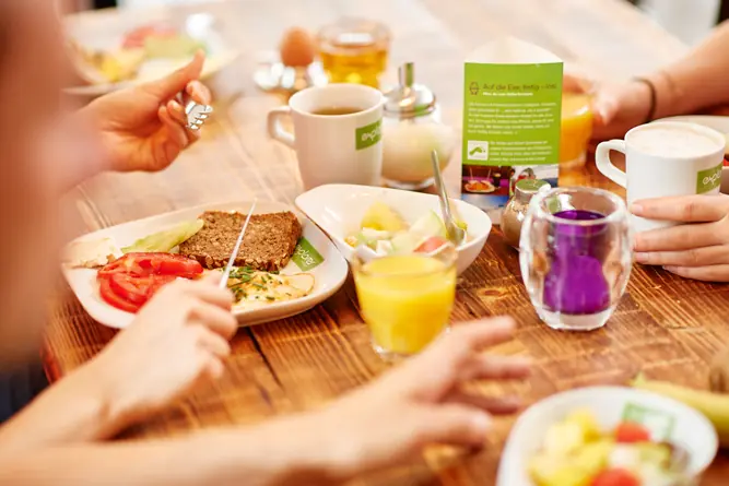 Reichhaltiges Frühstück