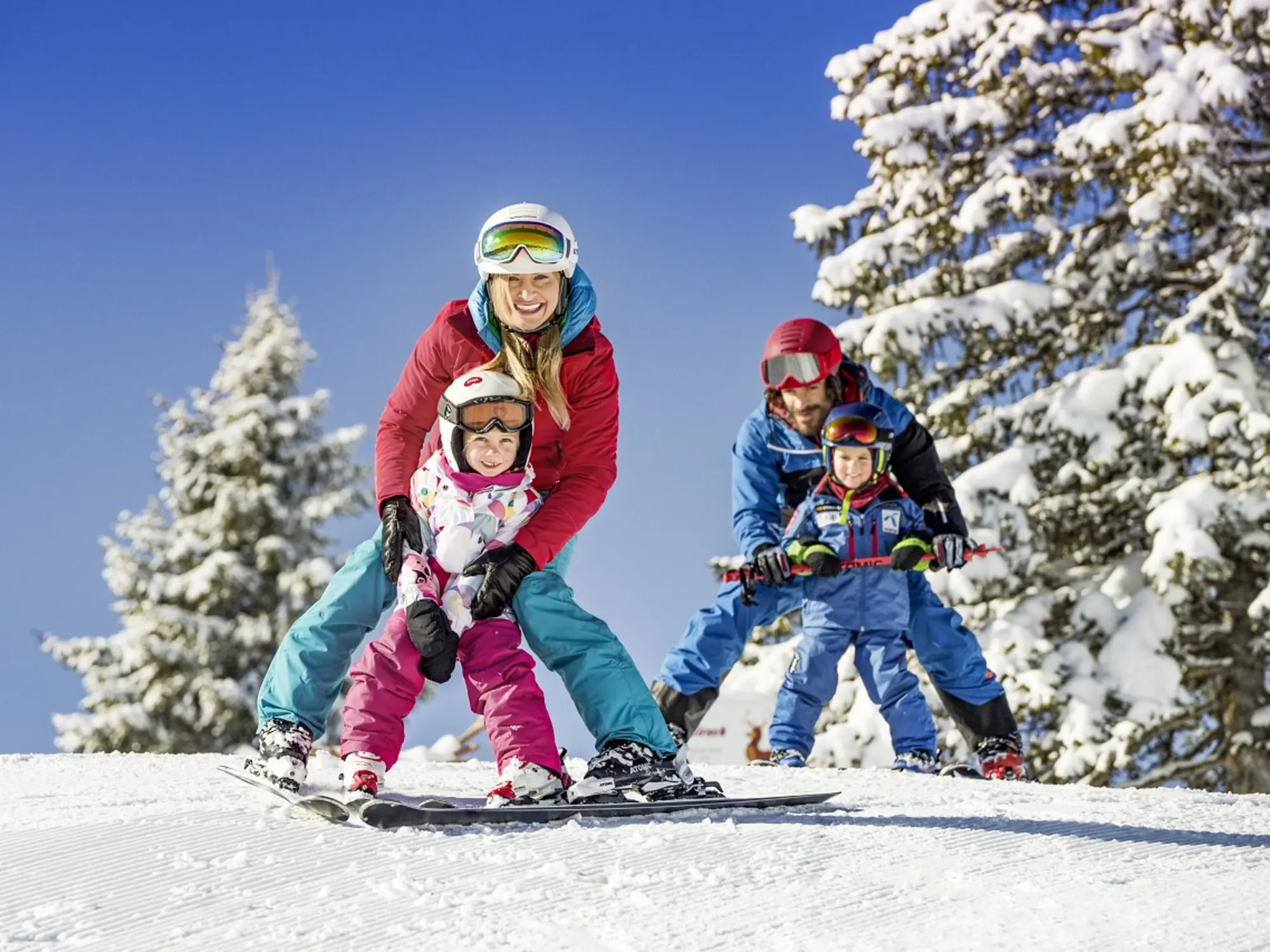 Familien-Skifahren
