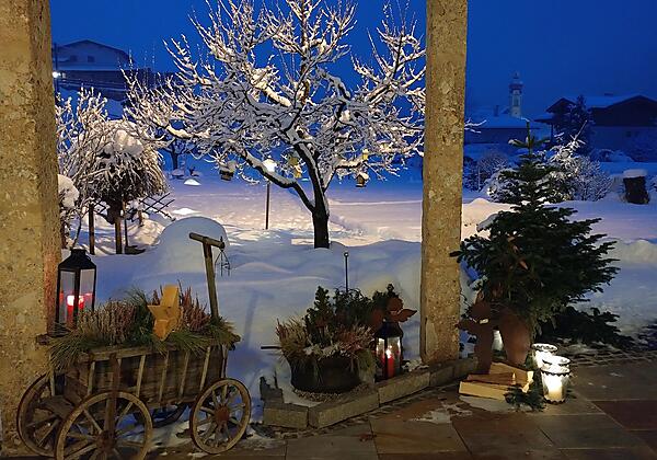 Gartenansicht Winter