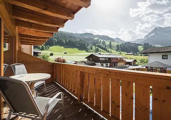 Blick vom Balkon