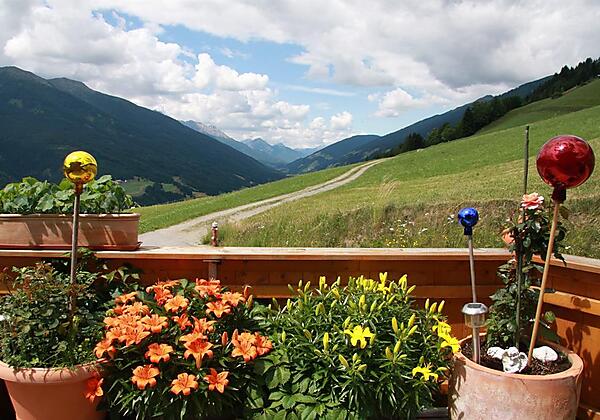 Ausblick von der Terrasse nach Westen