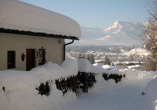 Chalet nördl. Eingang Sicht nach Westen