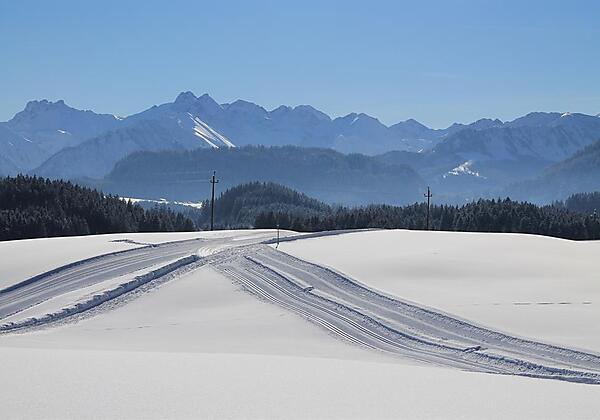 Gespurte Loipen und Winterwanderwege