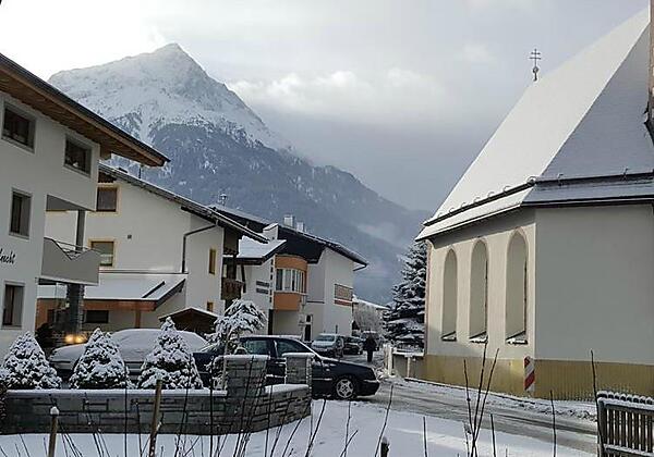 Aussicht Winter vom Balkon