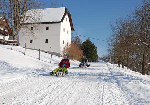 Rodeln macht immer Spaß