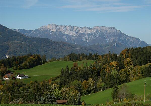 Blick auf den sagenumwobenen Untersberg