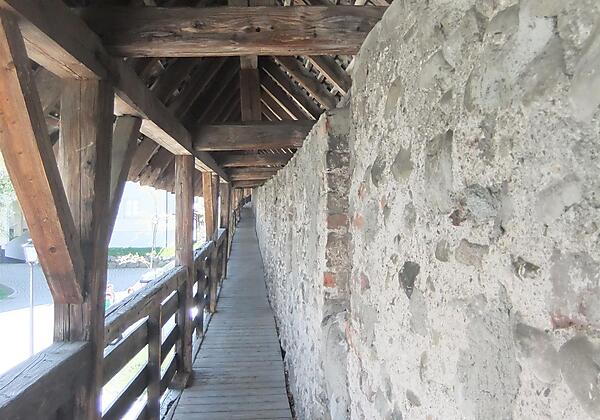 Wehrgang, untere Stadtmauer, Isny