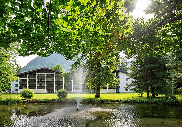Apartments Grubhof mit Springbrunnen