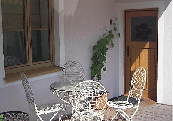 Terrasse Willkommen!