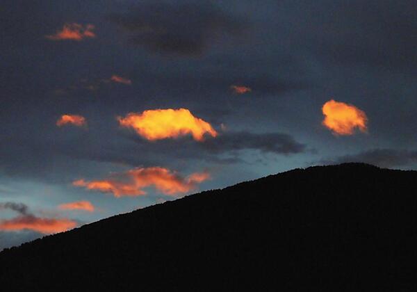 Seltener Morgenhimmel
