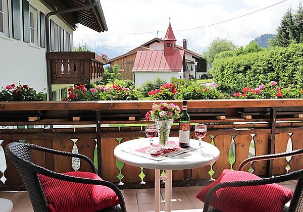 Ausblick Ferienwohnung Trettachblick