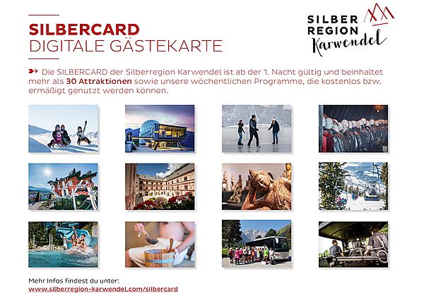 Information zur digitalen Gästekarte SILBERCARD