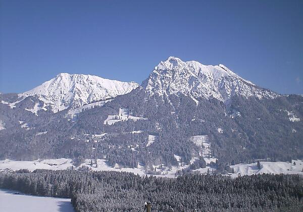 Aussicht auf die Allgäuer Winterwelt