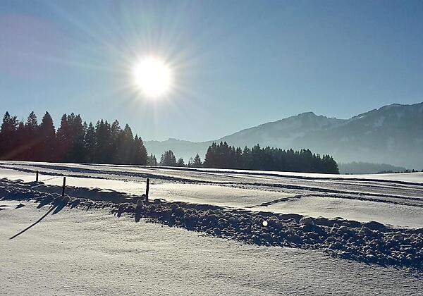 Loipe Tiefenberg in Fußnähe