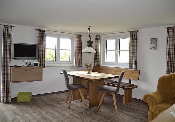 gemütliche Essecke Ferienwohnung Dorfblick