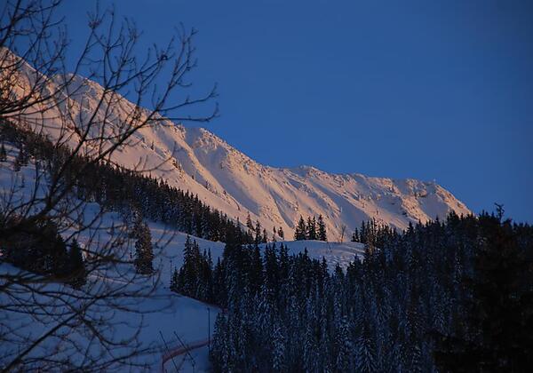 Blick aus Wohnzimmer auf Iseler