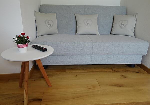 Schlafcouch im Wohn-/Esszimmer