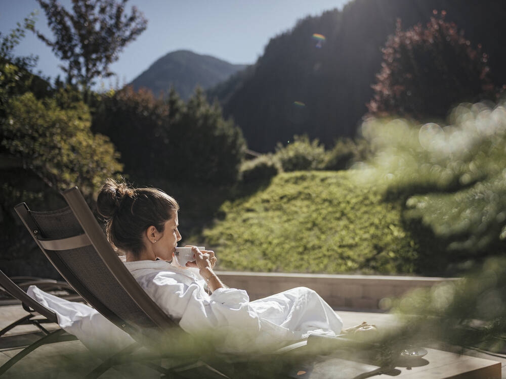 Garten am Wellnessbereich