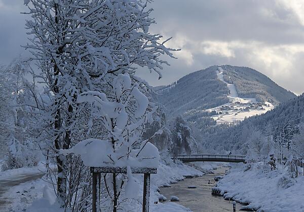 Verschneite Landschaft