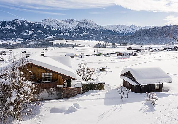 Blick in die Allgäuer Alpen