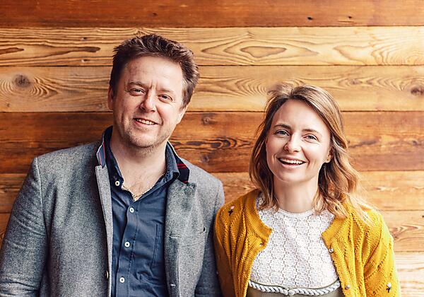Gastgeber Anton und Melanie Pfister