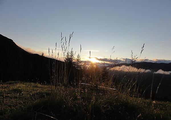 Den Sonnenuntergang genießen