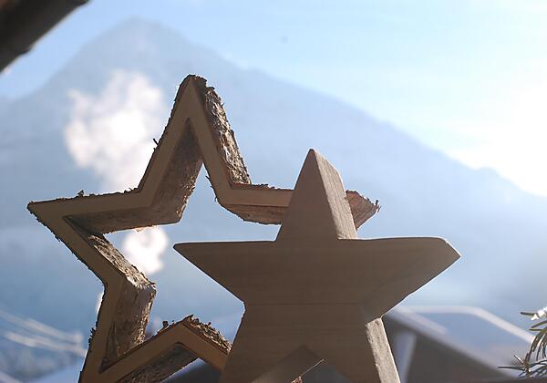 Winterliche Dekoration - Urlaub im Allgäu