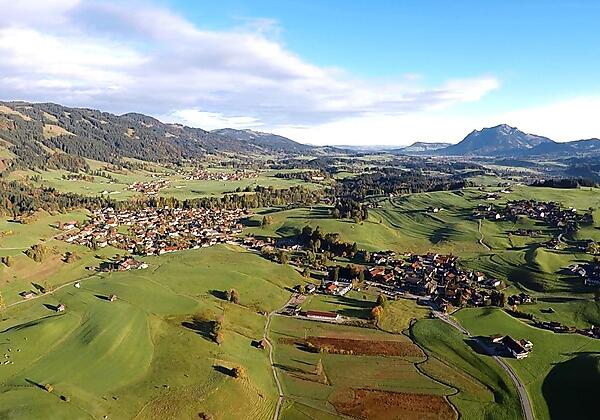 Luftaufnahme Obermaiselstein - Herbst