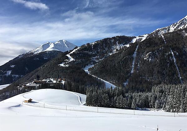 Ausblick  auf die Skipiste