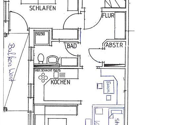 Plan Ferienwohnung Wolkenstube
