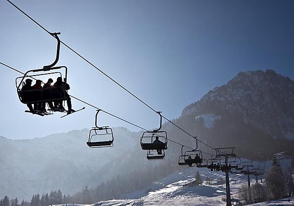 Skifahren am Zahmen Kaiser Skigebiet